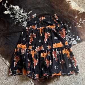 VINTAGE Roper tiered saddle skirt